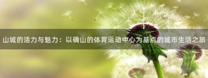 ug环球官网登录入口：山城的活力与魅力：以确山的体育运动中心为基点的城市生活之旅