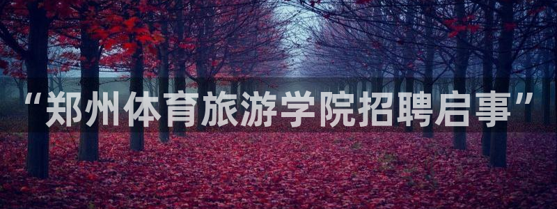 ug环球官网：“郑州体育旅游学院招聘启事”